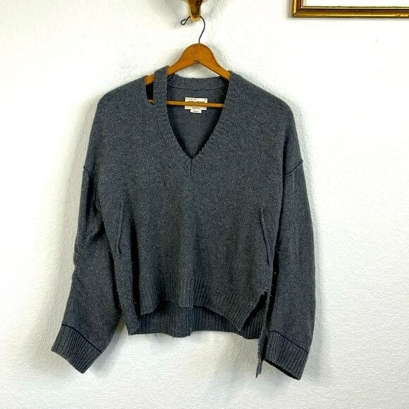 Zadig & Voltaire Womens Stoned Cashmere & Wool-Blend Pullover Grey - Picture 2 of 9